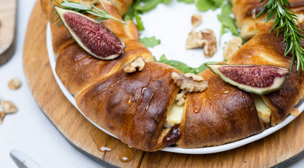 Kerstrkrans met brie en vijgen-2